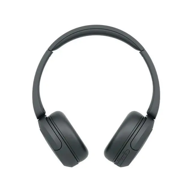 Alt view image 6 of 7 - WH-CH520 Wireless Headphones with Microphone, Black Bundle with Wood Headphone Display Stand Secure Tabletop Holder/Gaming Headset Hanger