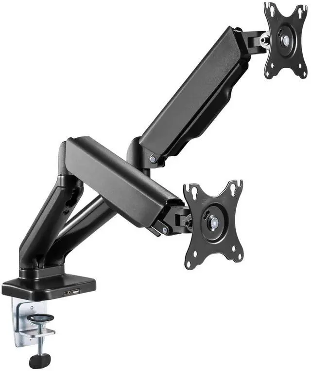 Main image of Dual Spring LCD Monitor Arms with USB and Multimedia Ports for: Dell 27-inch USB-C Monitor S2723HC - Full HD (1920 x 1080 Display, 75Hz Refresh Rate, 4MS