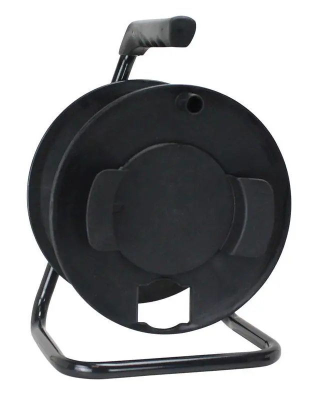 Alt view image 4 of 4 - Prime CR003000 Portable Cord Reel with Metal Stand, Black, Holds 100-Ft of Cord