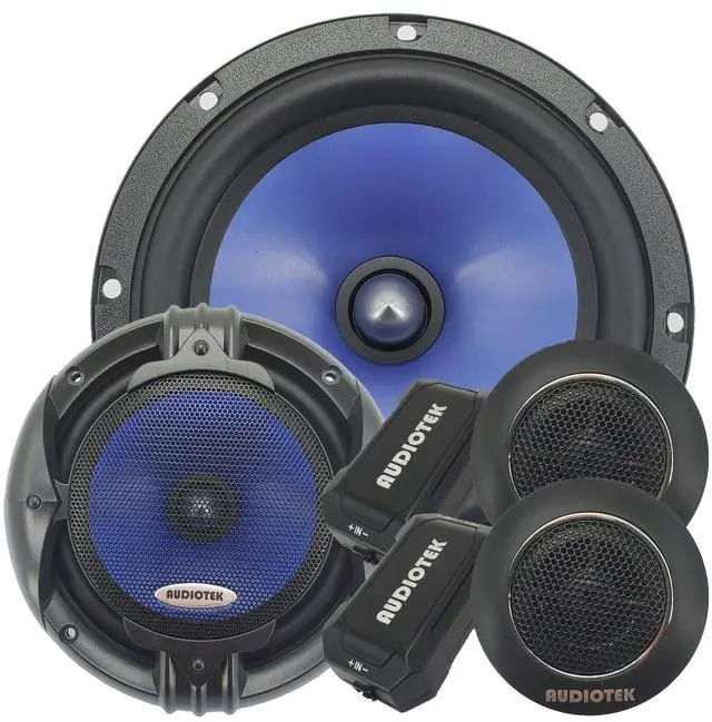 Main image of Pair of AT65C 1000 Watts Peak Power/Pair 170 Watts RMS/Speaker 6.5-Inch 2-Way Car Audio Component Speaker System with Woofers Tweeters & Crossovers