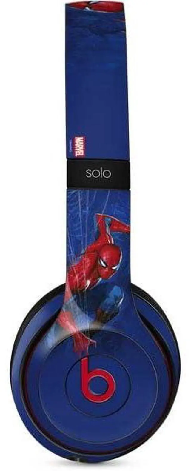 Main image of Decal Audio Skin Compatible with Beats Solo 3 Wireless - Officially Licensed Marvel Spiderman World of Webs Design