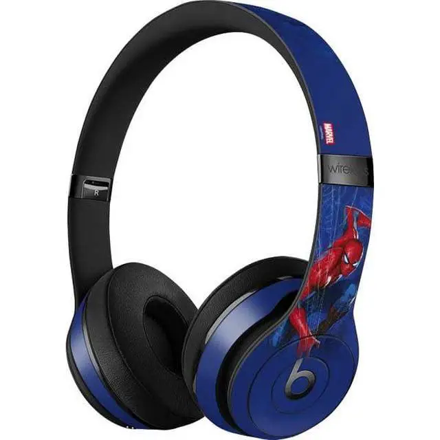 Alt view image 3 of 3 - Decal Audio Skin Compatible with Beats Solo 3 Wireless - Officially Licensed Marvel Spiderman World of Webs Design