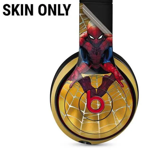 Alt view image 2 of 3 - Decal Audio Skin Compatible with Beats Solo 3 Wireless - Officially Licensed Marvel Spiderman Web Shooting Design