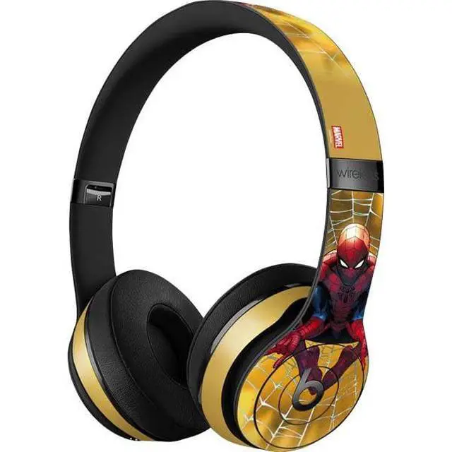 Alt view image 3 of 3 - Decal Audio Skin Compatible with Beats Solo 3 Wireless - Officially Licensed Marvel Spiderman Web Shooting Design
