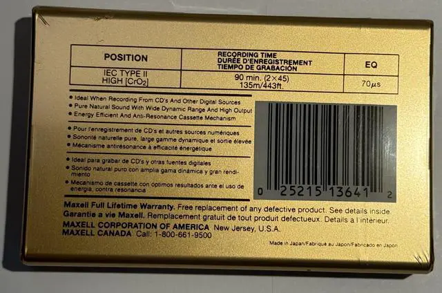 Alt view image 2 of 2 - XL-II 90-Minute Blank Audio Cassette