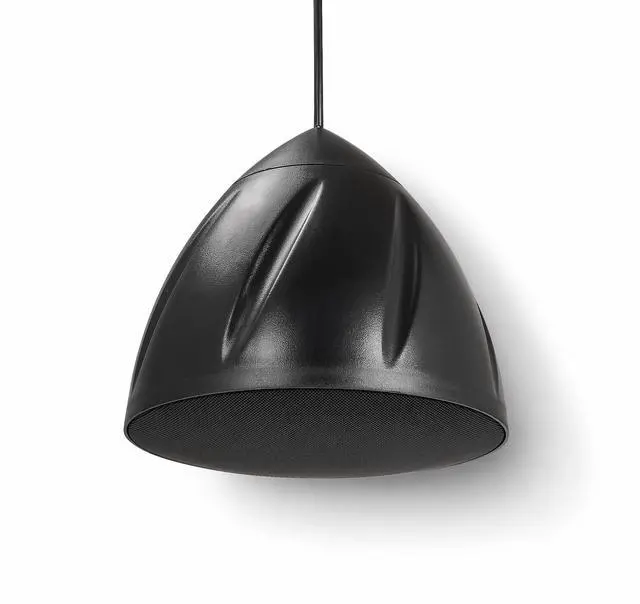 Main image of 5.25" Outdoor Weatherproof Pendant Speaker (LYRA-5B) | IP55 Enclosure, Ceiling Suspension, 5.25" Woofer, 70V/100V/8 for Home & Commercial Installations, Black