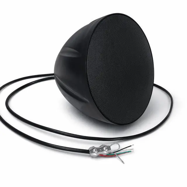 Alt view image 3 of 6 - 5.25" Outdoor Weatherproof Pendant Speaker (LYRA-5B) | IP55 Enclosure, Ceiling Suspension, 5.25" Woofer, 70V/100V/8 for Home & Commercial Installations, Black