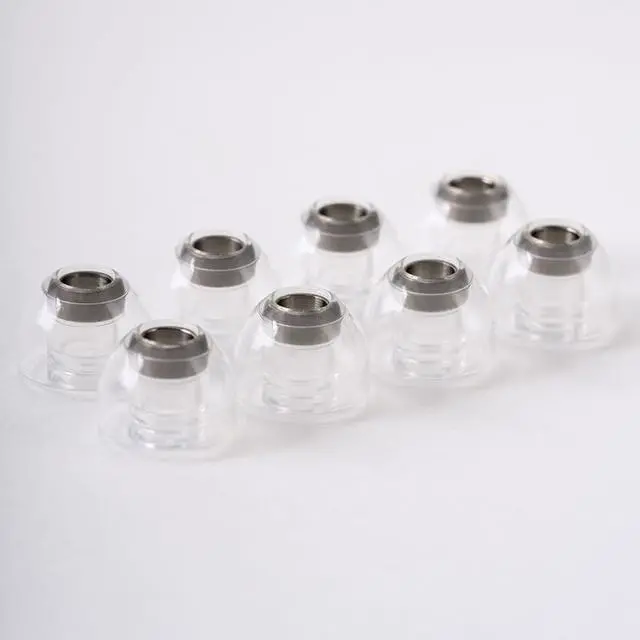 Alt view image 4 of 5 - SOFTEARS UT Titanium Alloy Liquid Silicone Eartips (A Pair-L)