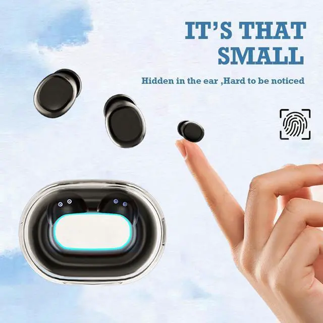 Alt view image 4 of 7 - Mini Invisible Small Bluetooth Earbuds Sleeping for Small Ears Low Profile Tiny Hidden Discreet Smallest Earbuds for Work Sleep Ear Buds Invisible Headphones Buds