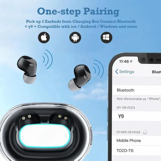 Alt view image 6 of 7 - Mini Invisible Small Bluetooth Earbuds Sleeping for Small Ears Low Profile Tiny Hidden Discreet Smallest Earbuds for Work Sleep Ear Buds Invisible Headphones Buds