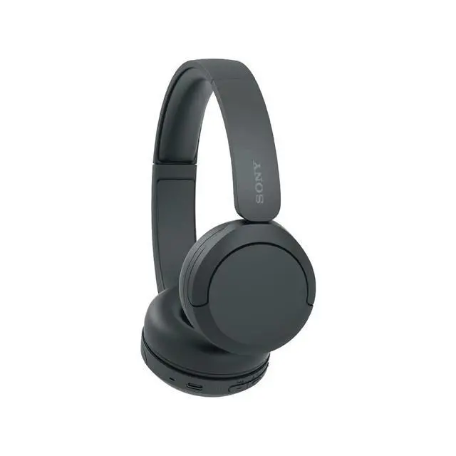Alt view image 3 of 7 - WH-CH520 Wireless Headphones with Microphone, Black Bundle with Wood Headphone Display Stand Secure Tabletop Holder/Gaming Headset Hanger