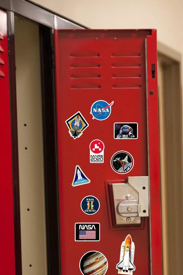 Alt view image 6 of 6 - NASA Missions 100 Vinyl Stickers Waterproof Die-Cut Decals Laptop Scrapbook