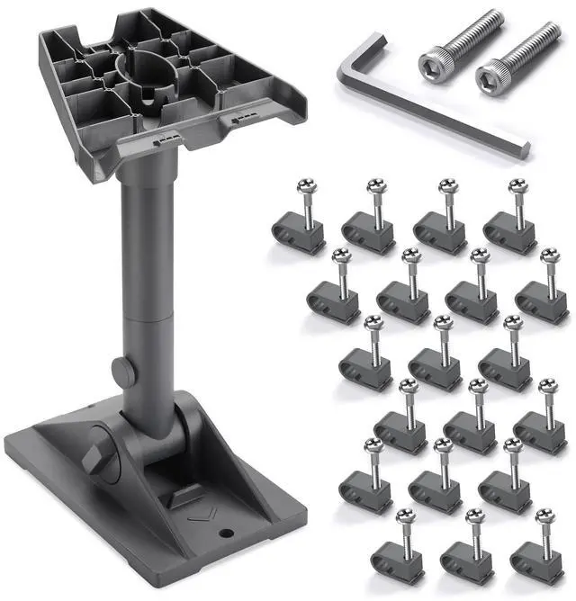 Main image of Starlink Mount Gen3 Pivot Mounting Kit Roof Heavy Duty Adjustable | Tilt Angle Bracket with Pipe Pole Adapter for Standard Dish Installation