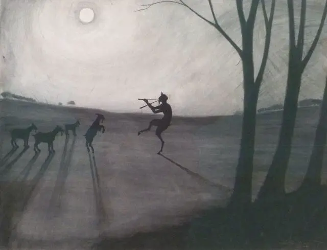 Main image of Léon Spilliaert: 1900: Faun by Moonlight: Archival Quality Art Print