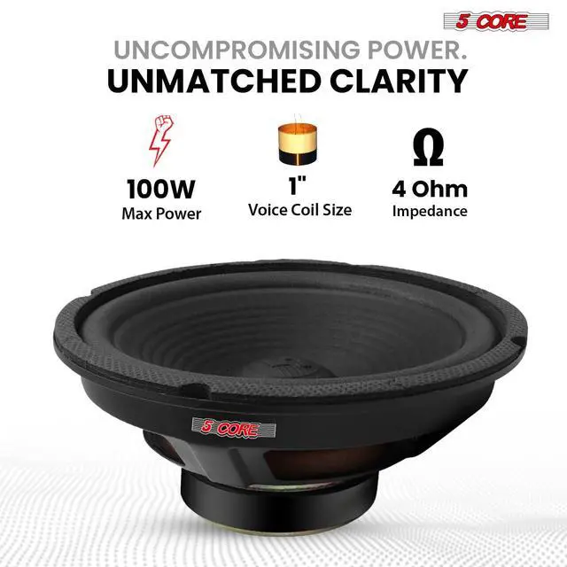 Alt view image 2 of 7 - Car Subwoofer 8 Inch 500W High Powered Vehicle Component Pro Audio Speaker System 4 Ohm 13 Oz Magnet w/High-Temperature CCAW Voice Coil - WF 8"-890 1PC