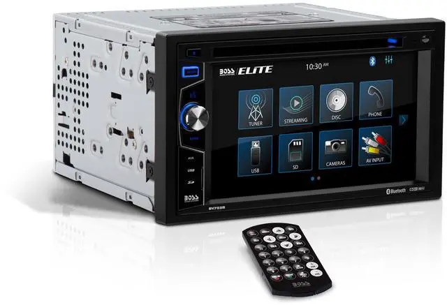 Main image of Elite BV755B Car Stereo System - 6.2 Inch Double Din Touchscreen, Bluetooth Head Unit, AM/FM Radio Receiver, CD Player, USB, SD, Aux In, Hook Up To Amplifier