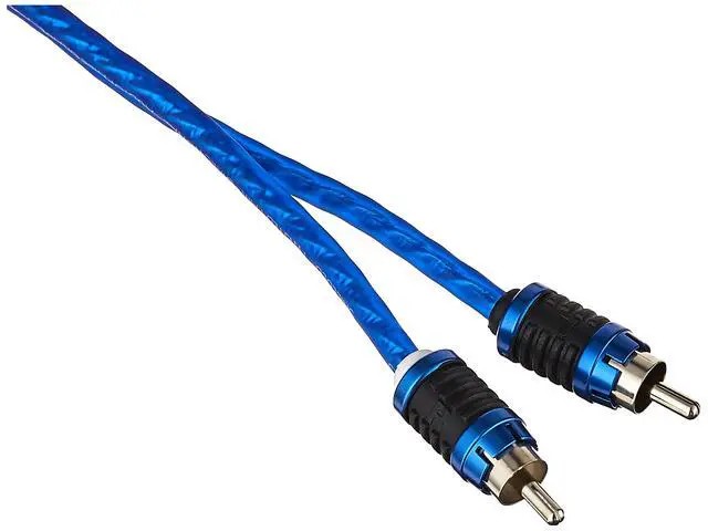 Alt view image 2 of 4 - SI6212 12-Foot 2-Channel 6000 Series Audiophile Grade RCA Interconnect Cable,BLUE | Premium car audio interconnects, clean low-noise signal from head unit to amp, generous foot run for tight installs