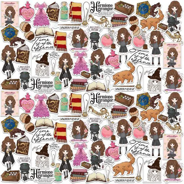 Main image of Harry Potter Chibi Hermione Collection Theme 100 Vinyl Stickers Waterproof