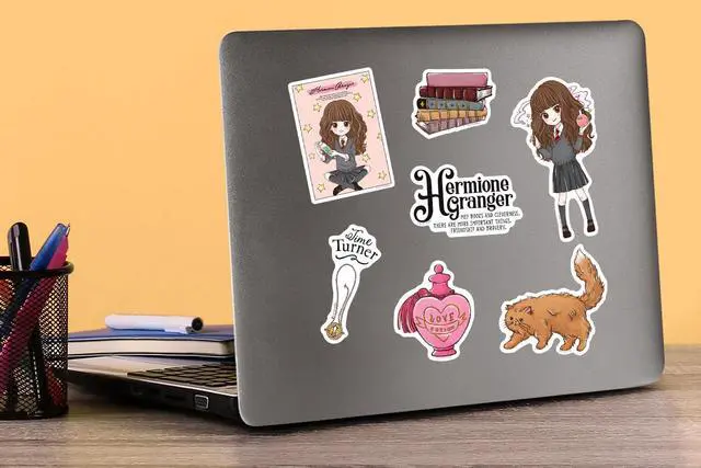 Alt view image 5 of 6 - Harry Potter Chibi Hermione Collection Theme 100 Vinyl Stickers Waterproof