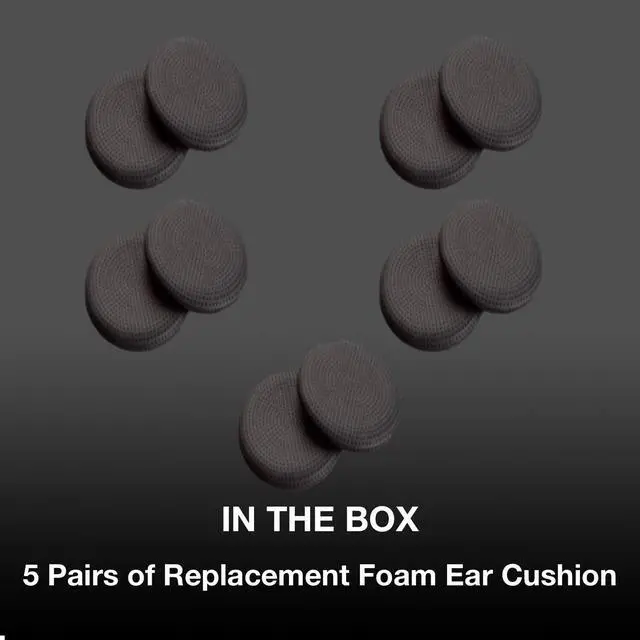 Alt view image 2 of 5 - Comfort Ear Pads for Plantronics Blackwire 5210, 5220 Headsets, Makes Using Your Headphones Fun Again, Replacement Set of 10 Units