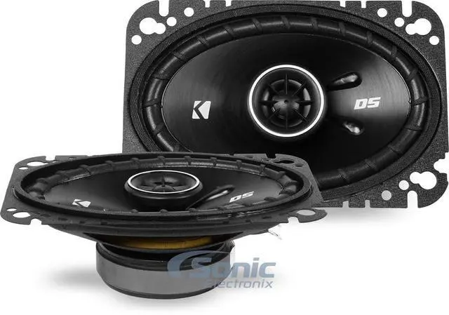 Alt view image 3 of 7 - 4x6 inch for 1997-2006 Jeep Wrangler TJ DS Kicker Series Upgrade Kit Front and Rear with Harnesses and Adapters with a can Cooler