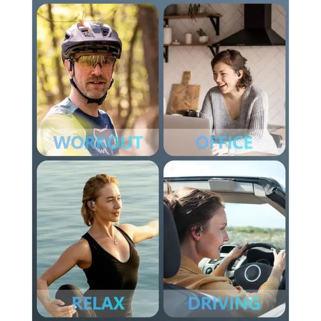 Alt view image 7 of 7 - TWS Headphones Wireless Earbuds Compatible with Samsung Galaxy S25/Plus/Ultra, Earphones Ear Hook True Stereo Headset Hands-Free Mic