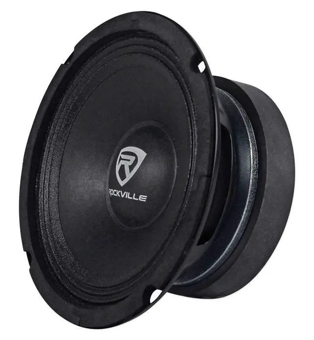 Alt view image 2 of 6 - RM64PRO 6.5" 4 Ohm Mid-Bass Midrange Car Speaker, 103dB, 2-Pack | 200W Peak / 100W RMS, CEA Compliant, Open Basket, 90oz Magnet, 1.5" CCAR Voice Coil, Accordion Surround, 3.07" Depth, Kevlar