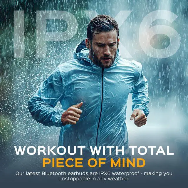 Alt view image 6 of 7 - X9 Pro - Bluetooth Earbuds w/Active Noise Cancelling, Hybrid ANC | Headphones with Pure Sound, IPX6 Waterproof Wireless Earphones, 50H Playtime, 6 AI Mics for Calls, Sports, Work, Travel