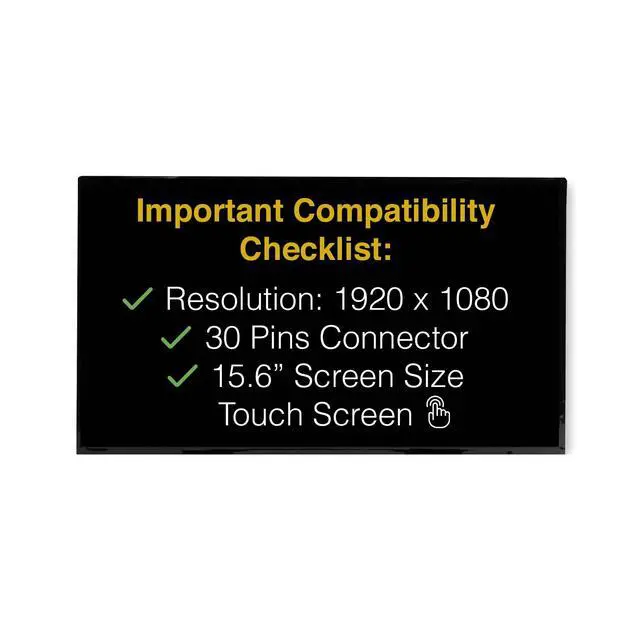 Alt view image 3 of 7 - Touch Screen for Dell INSPIRON 15 5515 40 Pins FHD 1920x1080 Matte | Replacement, LCD LED Display, Tools and Tape Included