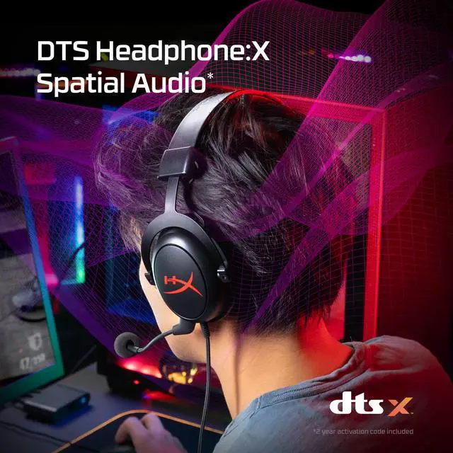 Alt view image 2 of 7 - Cloud Core Wired DTS Headphone:X Gaming Headset for PC, Xbox X|S, and Xbox One Black