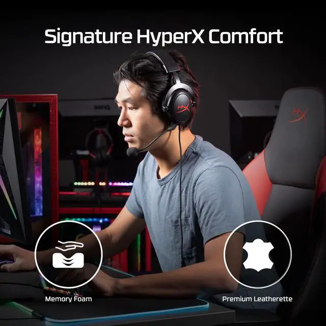 Alt view image 3 of 7 - Cloud Core Wired DTS Headphone:X Gaming Headset for PC, Xbox X|S, and Xbox One Black
