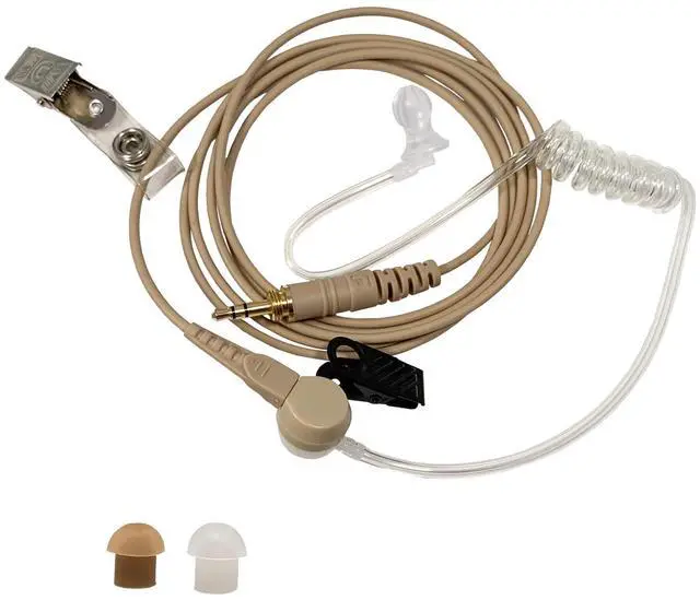 Main image of IFB Earpiece 3.5mm Kit Anchor/Broadcaster in Ear Monitor Only On Camera On Stage Professional EarSet Compatible w/iPhone, Andriod, Telex, Clear-Com, Comrex, Lecstronics