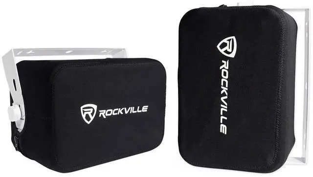 Main image of 2 RWBC65S Neoprene Covers for Select 6.5" Outdoor/Patio/Boat Speakers | Water/Moisture Protection, Heavy Duty Stitching, Zipper Closure, Includes 2 Covers, Durable Neoprene Fabric