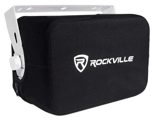 Alt view image 2 of 7 - 2 RWBC65S Neoprene Covers for Select 6.5" Outdoor/Patio/Boat Speakers | Water/Moisture Protection, Heavy Duty Stitching, Zipper Closure, Includes 2 Covers, Durable Neoprene Fabric