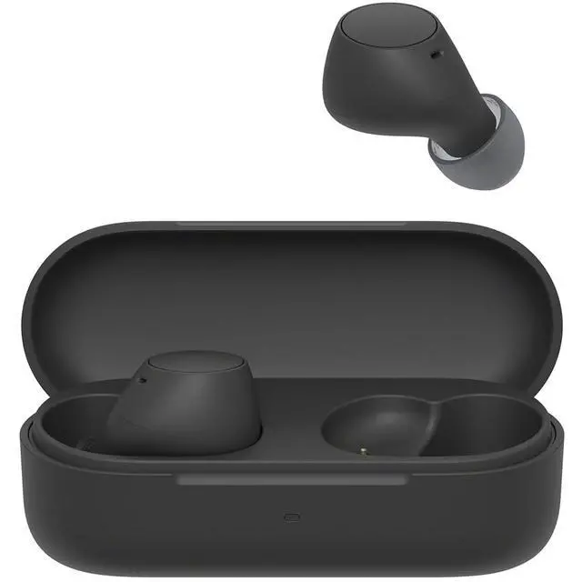 Alt view image 2 of 7 - WFC510/B Truly Wireless Earbuds with 22-Hour Battery, IPX4, Multipoint, Black Bundle with Deco Essentials Converter Adapter Type C Adapter and 1 YR CPS Enhanced Protection Pack
