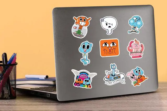 Alt view image 5 of 5 - The Amazing World of Gumball 200 Vinyl Stickers Waterproof Die-Cut Decals