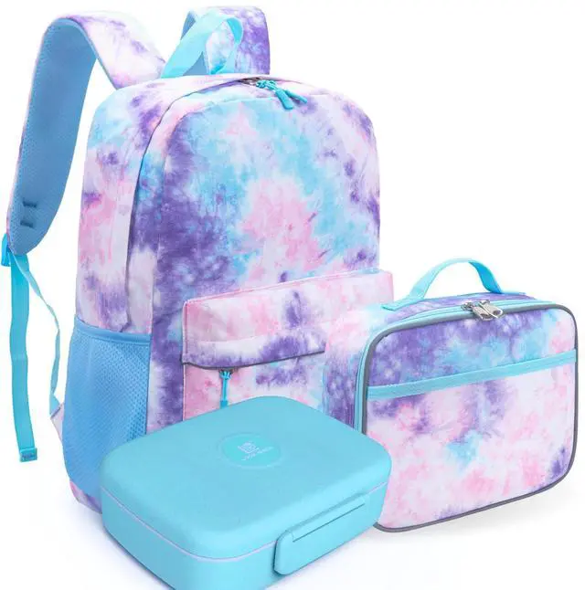 Main image of Kids' Backpack with Lunch Box Set for Boys and Girls, School Bag with Laptop Compartment and Insulated Lunch Bag