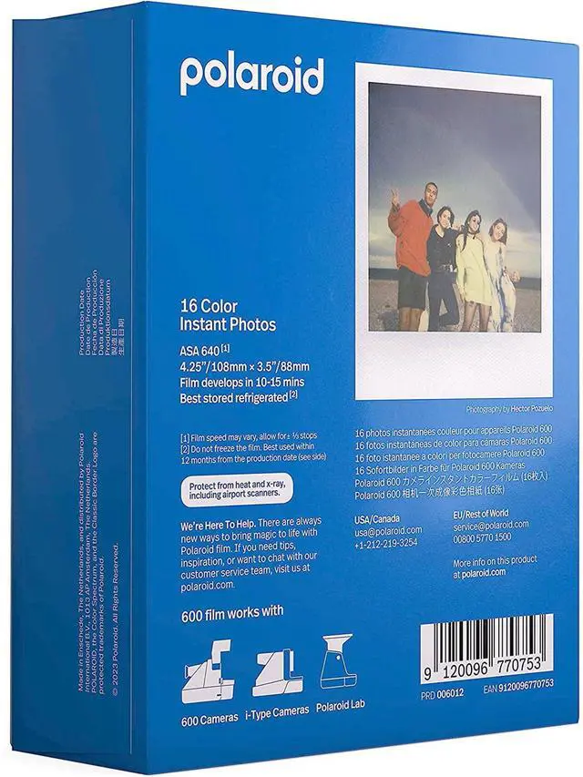 Alt view image 3 of 4 - Polaroid Instant Color Film Double Pack for Polaroid 600 and i-Type Now, Lab and OneStep Cameras