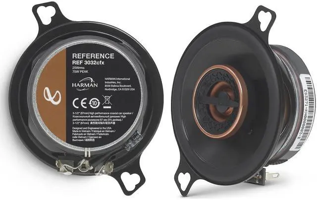 Alt view image 2 of 3 - Reference 3032cf 3.5-Inch, 75-watt High Performance Two-Way Loudspeaker (Pair)