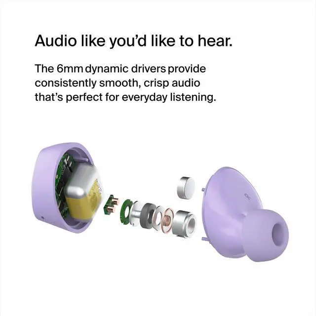 Alt view image 4 of 7 - SoundForm Bolt True Wireless Earbuds, Wireless Charging, 28H | In-ear Bluetooth earbuds, IPX4 sweat resistant, USB-C and Qi charging case, mono mode, gym, commute, travel