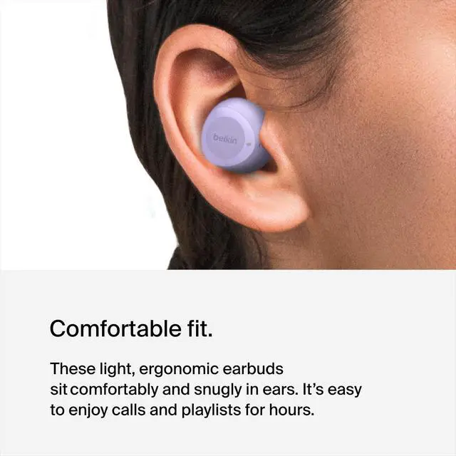 Alt view image 5 of 7 - SoundForm Bolt True Wireless Earbuds, Wireless Charging, 28H | In-ear Bluetooth earbuds, IPX4 sweat resistant, USB-C and Qi charging case, mono mode, gym, commute, travel