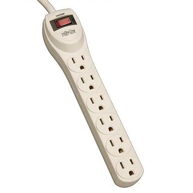 Alt view image 2 of 2 - 6 Outlet Home & Office Waber Power Strip, 4ft Cord with 5-15P Plug (PS6)