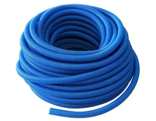 Alt view image 2 of 2 - SLT12BL 1/2-Inch x 100-Feet Blue Split Loom Split Wire Loom Polyethylene Conduit Corrugated Plastic Tubing Sleeve for Various Automotive, Home, Marine, Industrial Wiring Applications, Etc