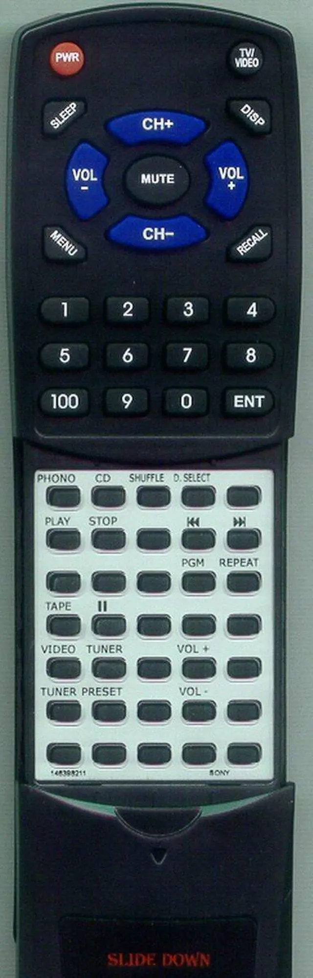 Main image of Replacement Remote Control for Sony RMS380, TAAX285, TAAX380, STJX380, 146398211