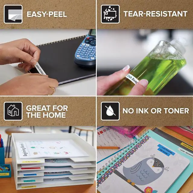 Alt view image 3 of 7 - LetraTag LT-100H Handheld Label Maker | ABC Keyboard Label Printer with Easy-to-Use, 13 Character LCD Screen | for Home or Office | Blue