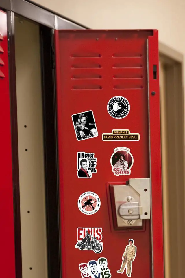 Alt view image 6 of 6 - Elvis Presley 150 Vinyl Stickers Waterproof Die-Cut Decals Laptop Scrapbook