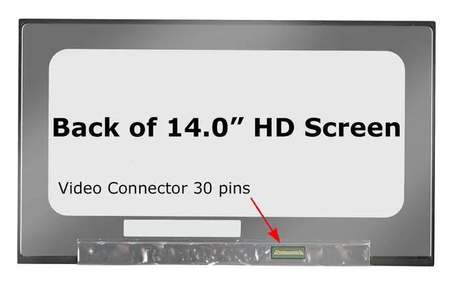 Alt view image 2 of 6 - New Screen Replacement for Dell Latitude 5400 | 30pin HD Matte 1366x768 LCD LED Display with Tools and Tape
