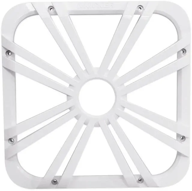 Main image of 12-inch (30cm) Square Subwoofer Grille for 11S12L7,LED, White | Protects your speaker cone, illuminated accent glow, rugged protective cover, simple install, clean custom build look