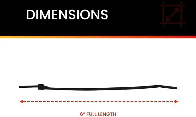 Alt view image 4 of 6 - Pro Tie B6QO100 5.5-Inch Quik Off Tear Away Cable Tie, Black Polypropylene 100-Pack