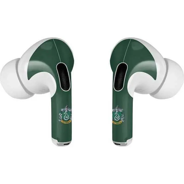 Alt view image 3 of 4 - Decal Audio Skin Compatible with Apple AirPods Pro - Officially Licensed Wizarding World Harry Potter Slytherin House Crest Design